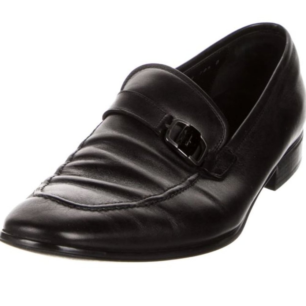SALVATORE FERRAGAMO Leather Dress Loafers